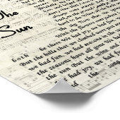 Seizoenen in de druk van de Zonnezong Poster (Hoek)