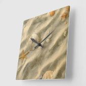 Seizoenen in de zand vierkante klok (Hoek)