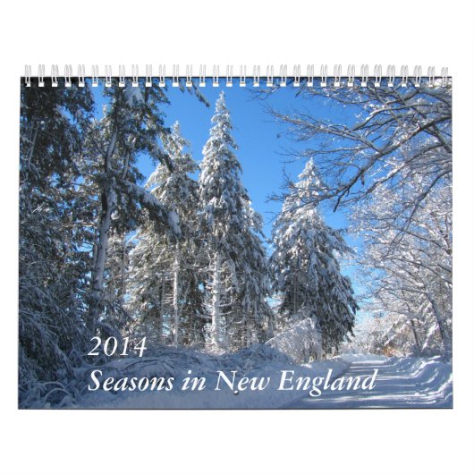 Seizoenen in New England ~ agenda Kalender (Hoes)