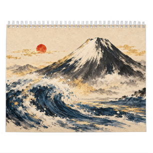 Seizoenen in Vette Penseelstreken: Japanse Kunstka Kalender