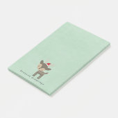 Seizoenen kerstfeest in de Rode Kerstman Post-it® Notes (Schuin)