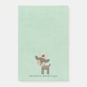 Seizoenen kerstfeest in de Rode Kerstman Post-it® Notes (Voorkant)