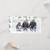 Seizoenen kerstfeestdag doorgesneden foto kaart (Voorkant / Achterkant in situ)