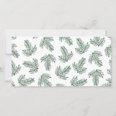 Seizoenen kerstfeestdag doorgesneden foto kaart (Achterkant)