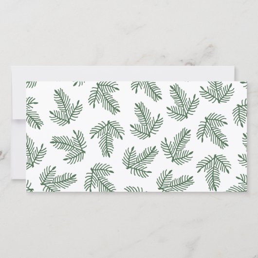 Seizoenen kerstfeestdag doorgesneden foto kaart (Achterkant)