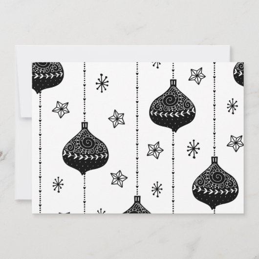 Seizoenen kerstfeestdag foto kaart (Achterkant)