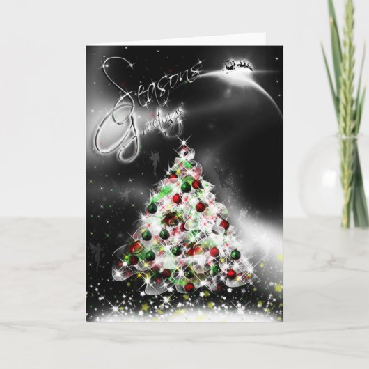 Seizoenen kerstKaart Feestdagen Kaart (Voorkant)