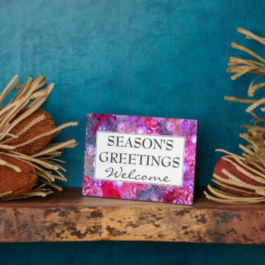 SEIZOENEN - Kerstmis Fotoplaat (Zijkant)