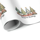 Seizoenen Lezingen Kerstboom Leraar Xmas Cadeaupapier (Rol Hoek)