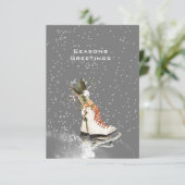 SEIZOENEN MET ICE-SCHAATSEN WINTERSCHERM MET GREET (Staand voorkant)