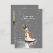 SEIZOENEN MET ICE-SCHAATSEN WINTERSCHERM MET GREET (Voorkant / Achterkant)