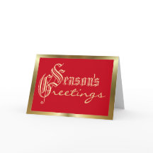 Seizoenen met rood en gouden Kerstmis