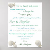 Seizoenen, Nautical Wedding Reception, Dank u Poster (Voorkant)