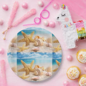 Seizoenen op de Borden van het strandpapier Papieren Bordje (Feest)