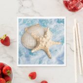 Seizoenen op de strand servet (Insitu)