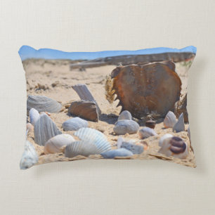 Seizoenen op de strand van Shirley Taylor Decoratief Kussen