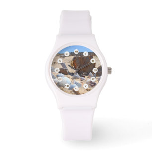 Seizoenen op de strand van Shirley Taylor Horloge