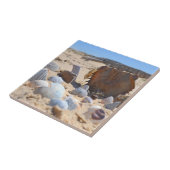 Seizoenen op de strand van Shirley Taylor Tegeltje (Zijkant)