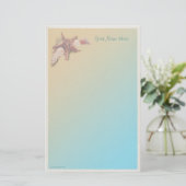 Seizoenen op een strand briefpapier (Staand voorkant)