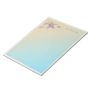 Seizoenen op een strand notitieblok