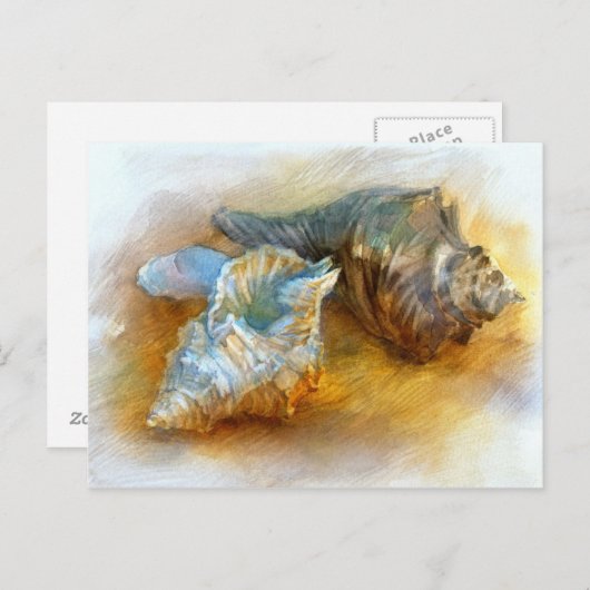 Seizoenen op het strand briefkaart (Voorkant / Achterkant)