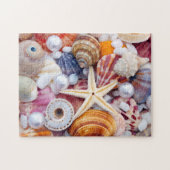 Seizoenen op het strand legpuzzel (Horizontaal)