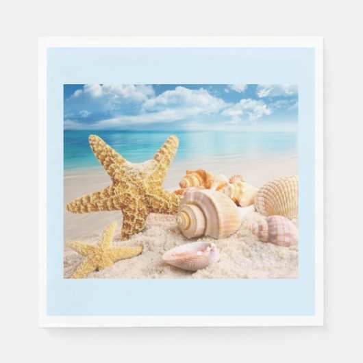 Seizoenen op het strand luiers servet (Voorkant)