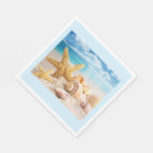 Seizoenen op het strand luiers servet (Hoek)