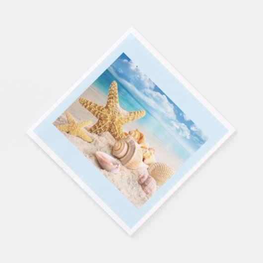 Seizoenen op het strand luiers servet (Hoek)