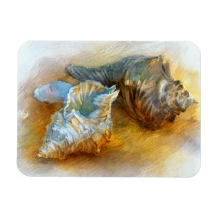 Seizoenen op het strand magneet