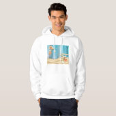 Seizoenen op zand hoodie (Voorkant volledig)