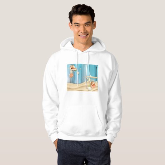 Seizoenen op zand hoodie (Voorkant volledig)