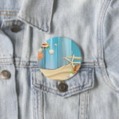 Seizoenen op zand ronde button 7,6 cm (In situ)