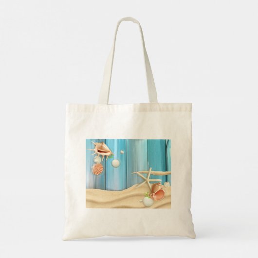 Seizoenen op zand tote bag (Achterkant)