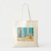 Seizoenen op zand tote bag (Voorkant)