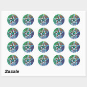 Seizoenen Pentacle Sticker (Vel)