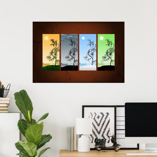 Seizoenen Poster (Thuiskantoor)