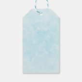 Seizoenen Roze Flamingo in Santa Hat Cadeaulabel (Achterkant)