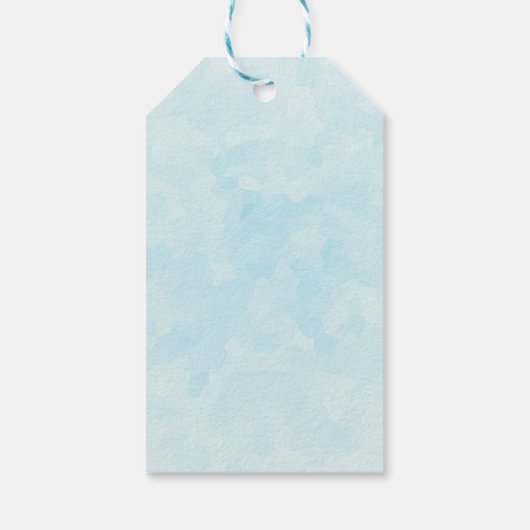 Seizoenen Roze Flamingo in Santa Hat Cadeaulabel (Achterkant)