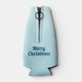 Seizoenen Roze Flamingo in Santa Hat Flesjeskoeler (Achterkant)