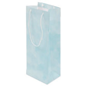 Seizoenen Roze Flamingo in Santa Hat Wijn Cadeautas (Achterkant Gekanteld)