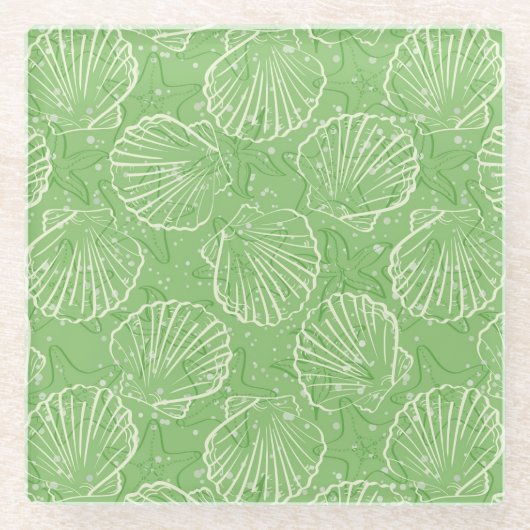 Seizoenen schetsen glazen onderzetter (Voorkant)