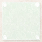 Seizoenen schetsen glazen onderzetter (Achterkant)