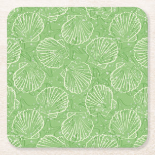 Seizoenen schetsen kartonnen onderzetters