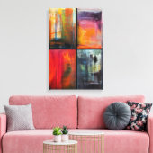 Seizoenen Schilderij van Alfred Fox Canvas Afdruk (Insitu (Woonkamer))