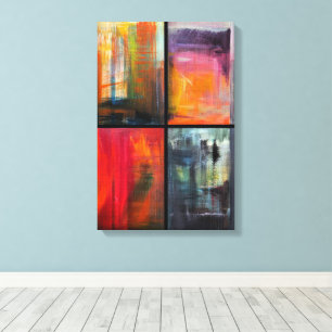Seizoenen Schilderij van Alfred Fox Canvas Afdruk