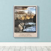 Seizoenen van ons leven Inspirerend Canvas Afdruk (Insitu (Houten vloer))