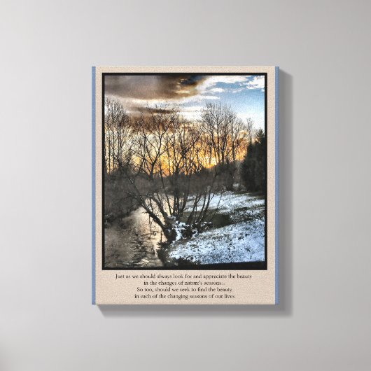 Seizoenen van ons leven Inspirerend Canvas Afdruk (Voorkant)