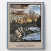 Seizoenen van ons leven Inspirerend Fotoplaat (Voorkant)