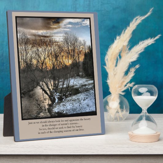 Seizoenen van ons leven Inspirerend Fotoplaat (Zijkant)